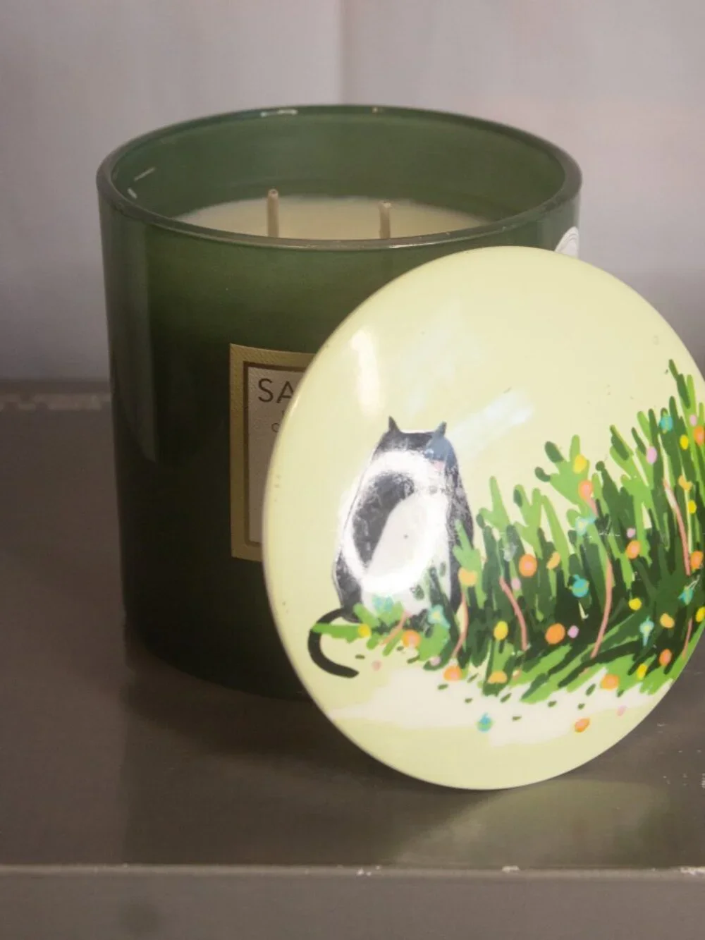 Sand + Paws Scented Candle Frazier Fir 14 oz. New Unused Jar Candle Christmas